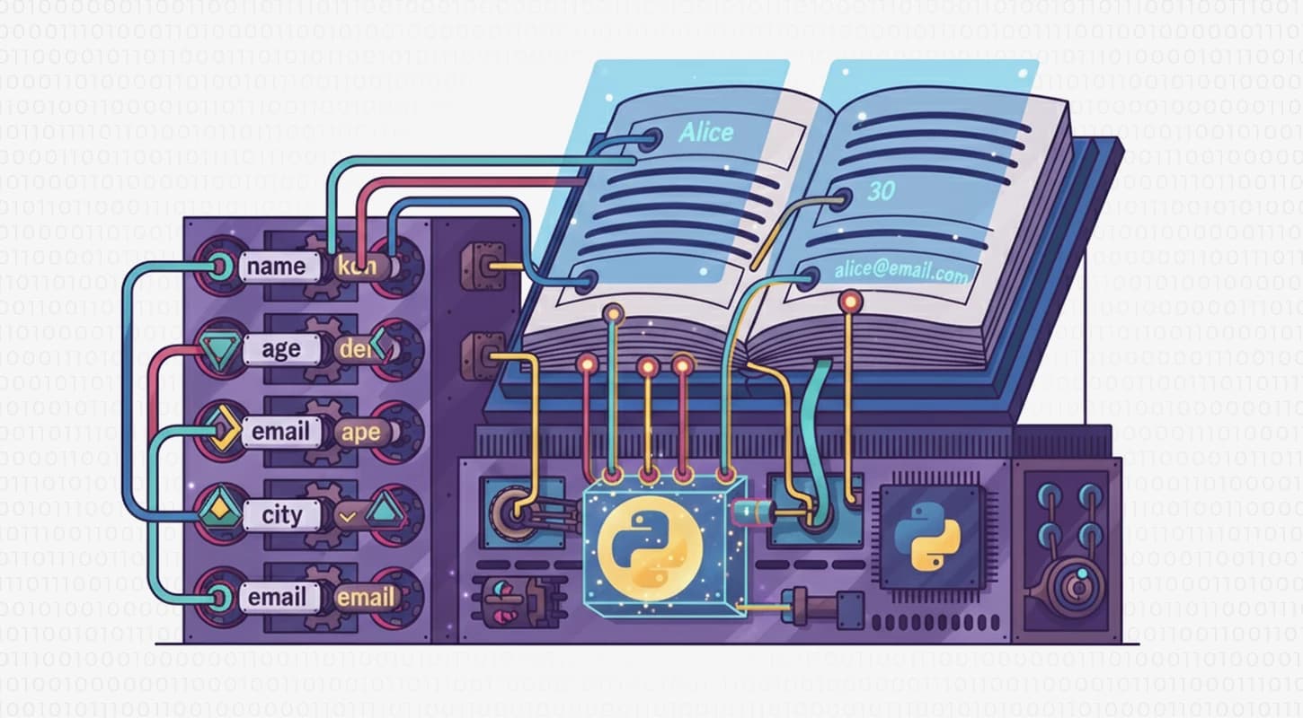 دیکشنری‌ها (Dictionaries) در پایتون: راهنمای کار با داده‌های کلید-مقدار