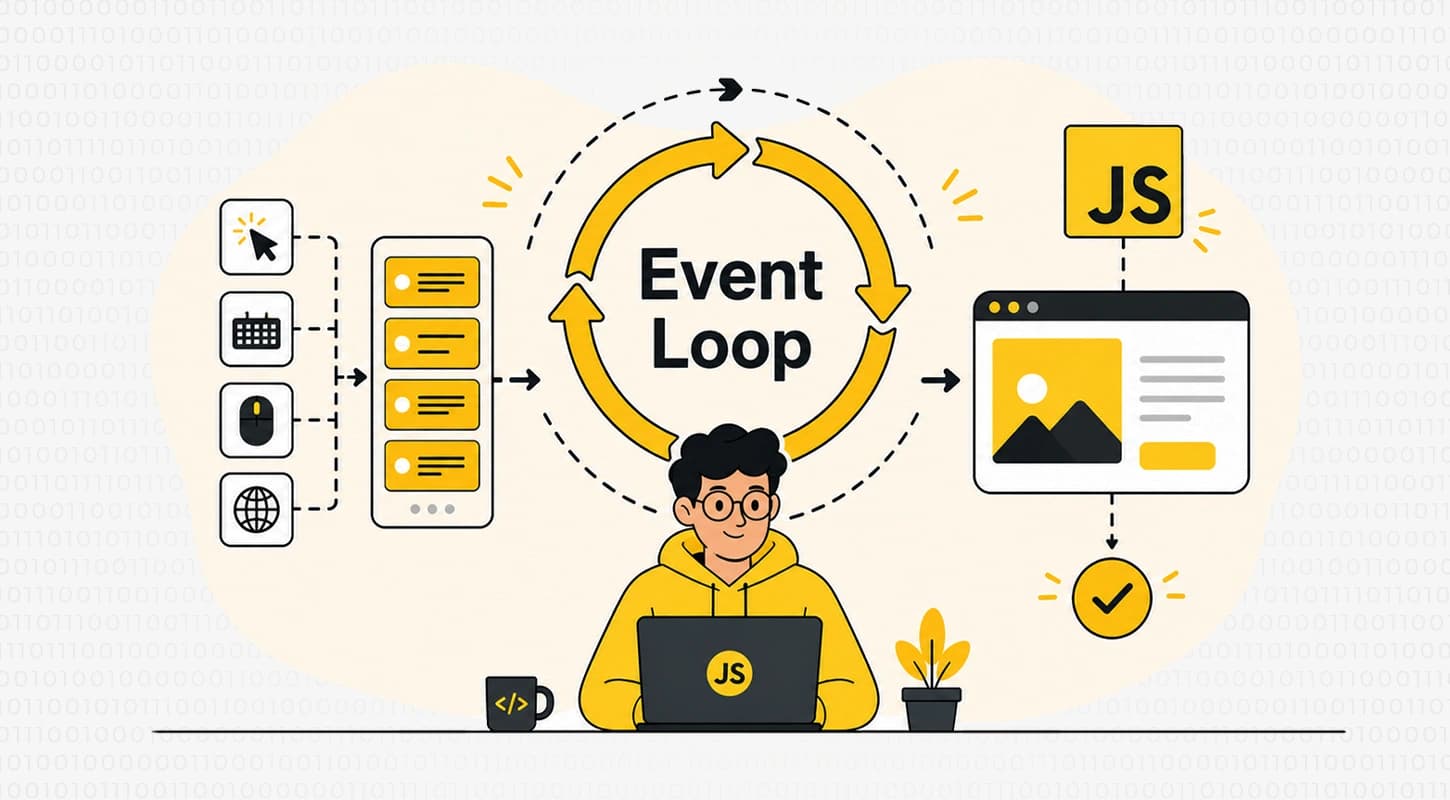 Event Loop در جاوااسکریپت چگونه کار می‌کند؟ (توضیح به زبان ساده)
