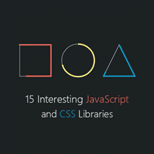15 کتابخانه جالب javascript و css