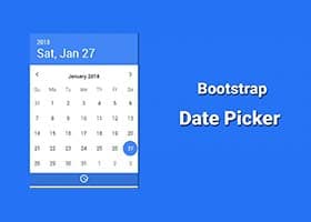 10 Date Picker در بوت‌ استرپ