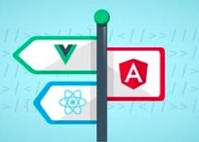 مقایسه کامل React , Vue , angular