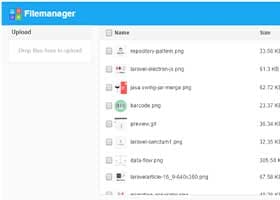 پکیج Laravel Simple Filemanager